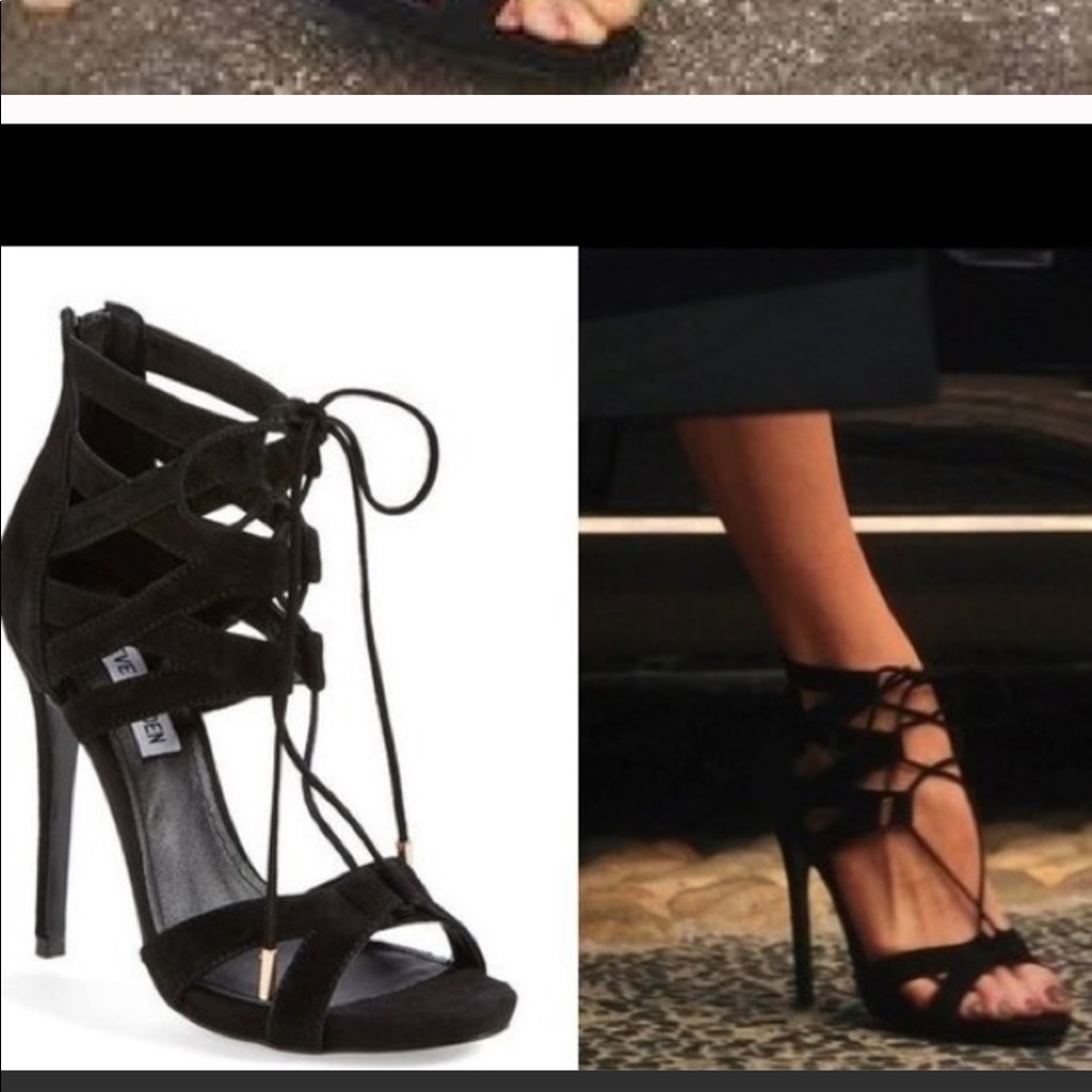 Steve Madden, Maiden, stiletto black caged heels